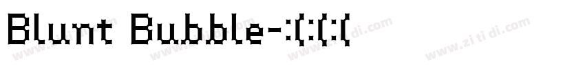 Blunt Bubble字体转换